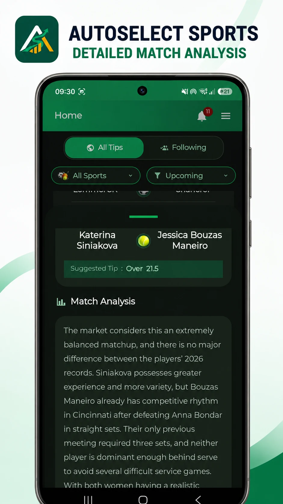 Autoselect Sports Predictions screenshot